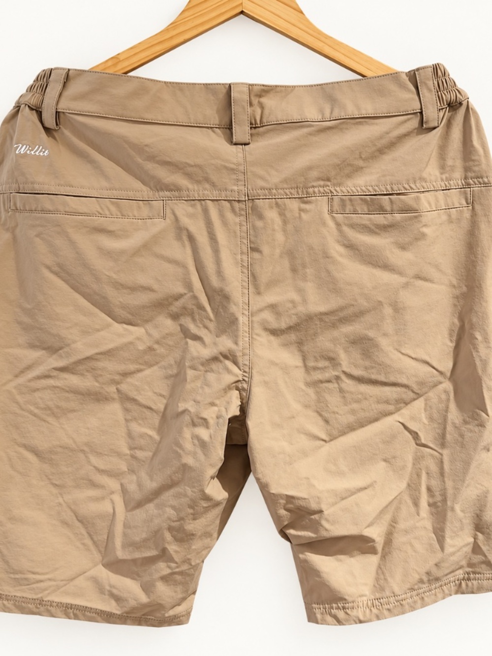 Willit Women's Hiking Cargo Shorts UPF 50+ Quick Dry Khaki Large NWT